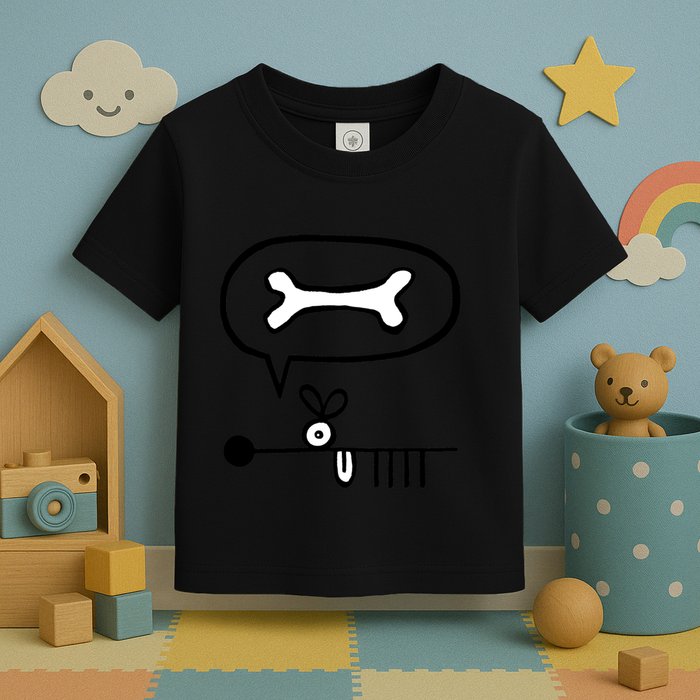 Abstract Dog Expresses Innermost Desire Toddler T-Shirt