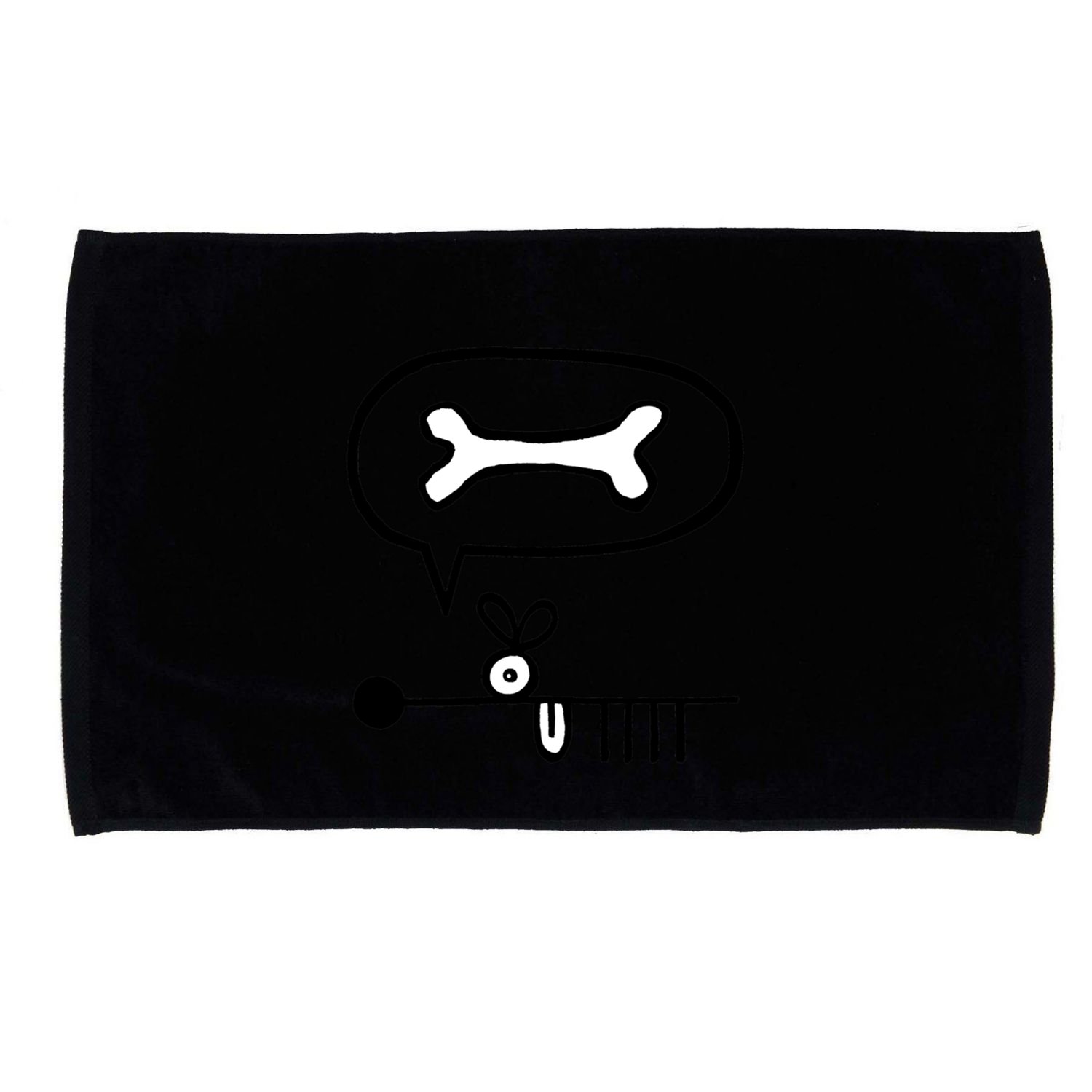 Abstract Dog Expresses Innermost Desire Microfiber Hand Towel
