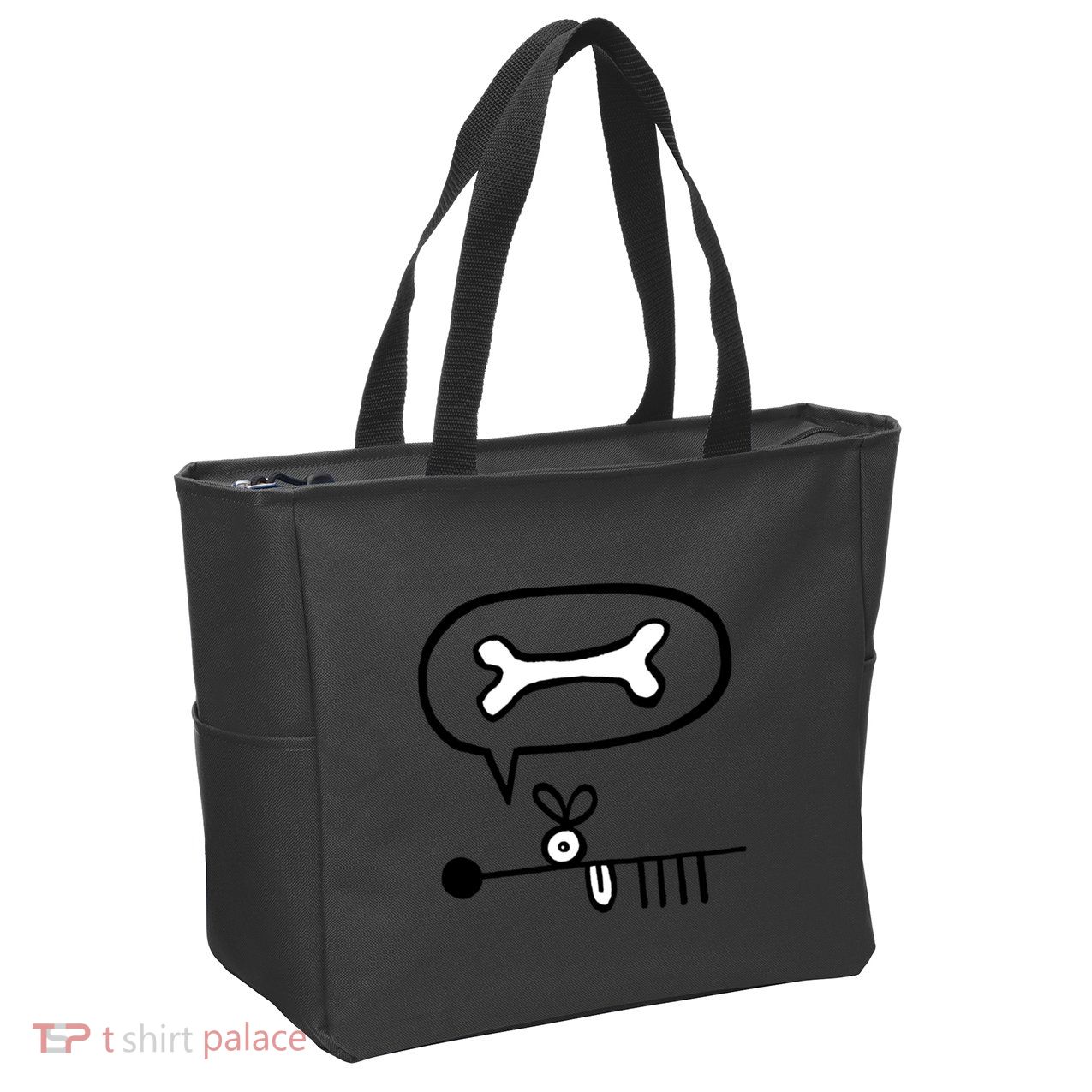 Abstract Dog Expresses Innermost Desire Zip Tote Bag