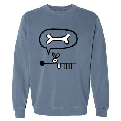 Abstract Dog Expresses Innermost Desire Garment-Dyed Sweatshirt