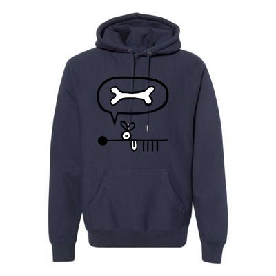 Abstract Dog Expresses Innermost Desire Premium Hoodie