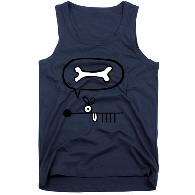 Abstract Dog Expresses Innermost Desire Tank Top