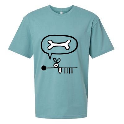 Abstract Dog Expresses Innermost Desire Sueded Cloud Jersey T-Shirt