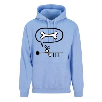 Abstract Dog Expresses Innermost Desire Unisex Surf Hoodie