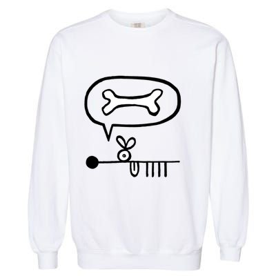 Abstract Dog Expresses Innermost Desire Garment-Dyed Sweatshirt