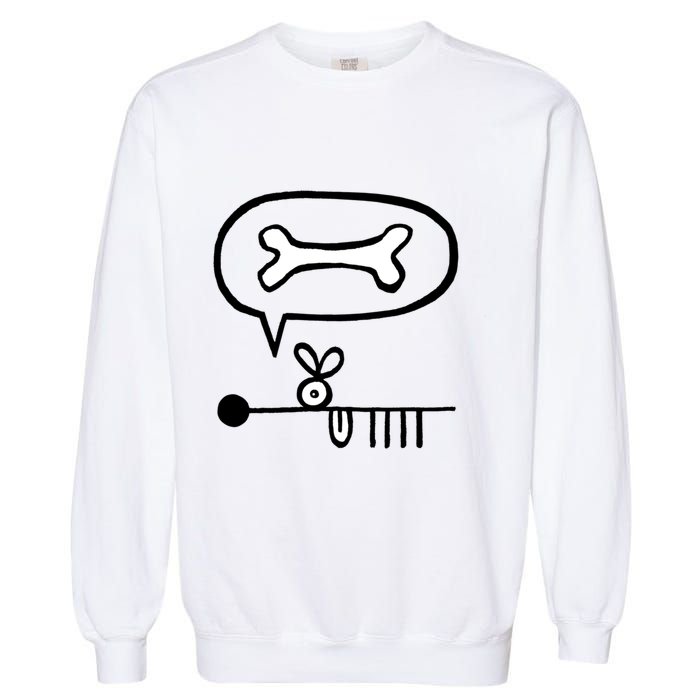 Abstract Dog Expresses Innermost Desire Garment-Dyed Sweatshirt