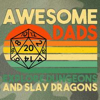 Awesome Dads Explore Dungeons DM RPG Dice Dragon Legacy Tie Dye Trucker Hat