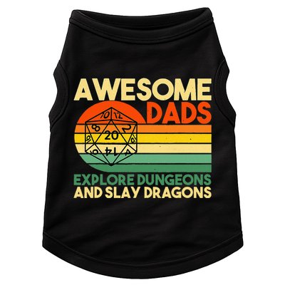Awesome Dads Explore Dungeons DM RPG Dice Dragon Doggie Tank