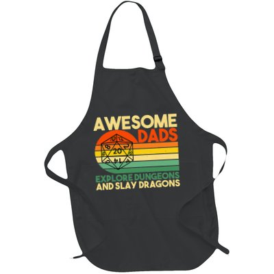Awesome Dads Explore Dungeons DM RPG Dice Dragon Apron