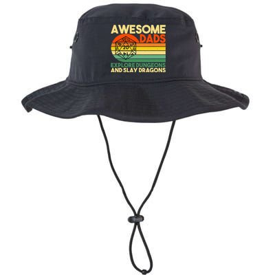 Awesome Dads Explore Dungeons DM RPG Dice Dragon Bucket Hat
