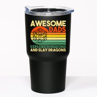 Awesome Dads Explore Dungeons DM RPG Dice Dragon Tumbler