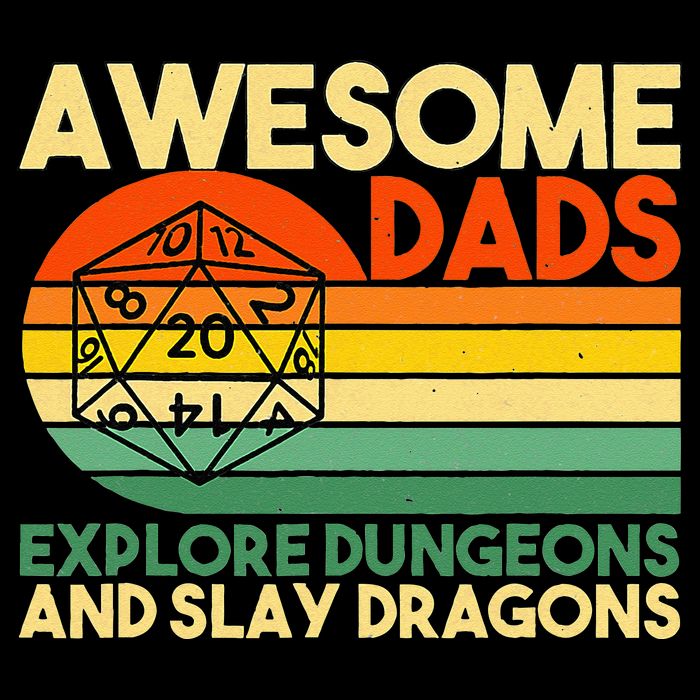 Awesome Dads Explore Dungeons DM RPG Dice Dragon Wool Snapback Cap