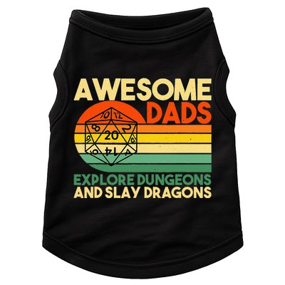 Awesome Dads Explore Dungeons DM RPG Dice Dragon Doggie Tank