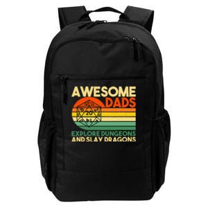 Awesome Dads Explore Dungeons DM RPG Dice Dragon Daily Commute Backpack