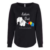 Autism Dad Elephant Autism Awareness Womens California Wash Sweatshirt