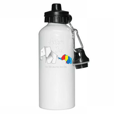 Autism Dad Elephant Autism Awareness Aluminum Water Bottle