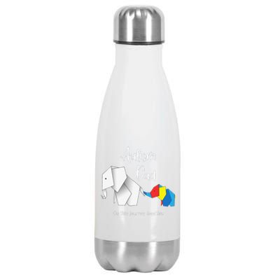 Autism Dad Elephant Autism Awareness Stainless Steel Insulated Water Bottle