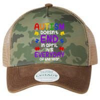 Autism Doesnt End In April Its Everyday Of The Year Legacy Tie Dye Trucker Hat