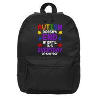 Autism Doesnt End In April Its Everyday Of The Year 16 in Basic Backpack