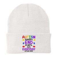 Autism Doesnt End In April Its Everyday Of The Year Knit Cap Winter Beanie