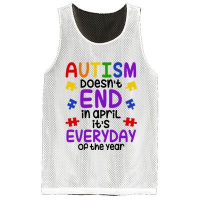 Autism Doesnt End In April Its Everyday Of The Year Mesh Reversible Basketball Jersey Tank