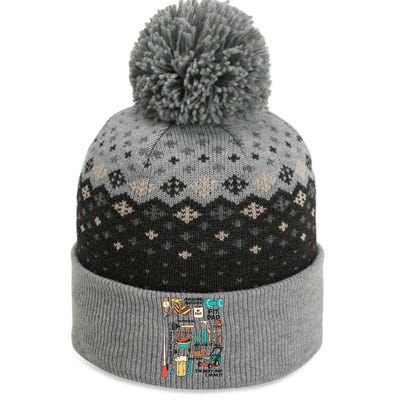 Awesome Dad Ever Fishing Partners The Baniff Cuffed Pom Beanie