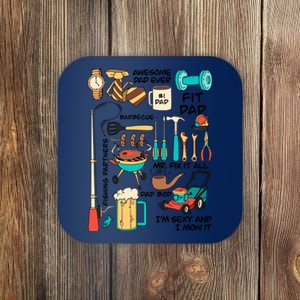 Awesome Dad Ever Fishing Partners Coaster