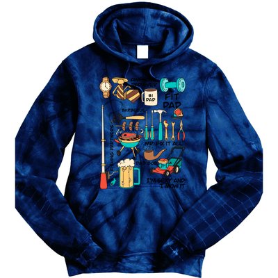 Awesome Dad Ever Fishing Partners Tie Dye Hoodie