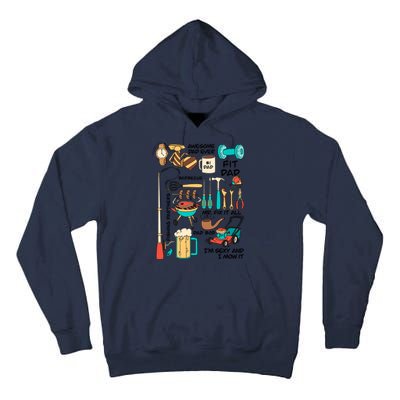 Awesome Dad Ever Fishing Partners Tall Hoodie