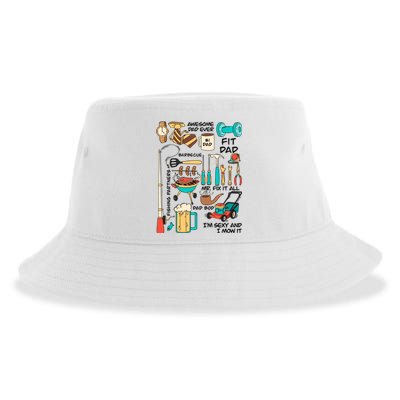 Awesome Dad Ever Fishing Partners Sustainable Bucket Hat