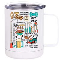 Awesome Dad Ever Fishing Partners 12 oz Stainless Steel Tumbler Cup