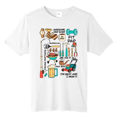 Awesome Dad Ever Fishing Partners Tall Fusion ChromaSoft Performance T-Shirt