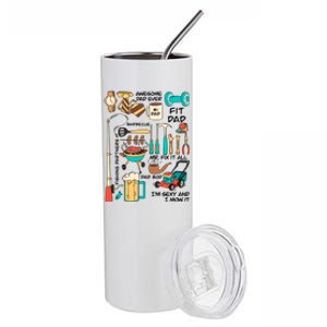 Awesome Dad Ever Fishing Partners Stainless Steel Tumbler