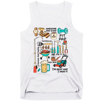 Awesome Dad Ever Fishing Partners Tank Top