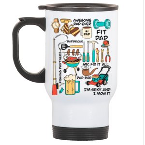 Awesome Dad Ever Fishing Partners Stainless Steel Travel Mug