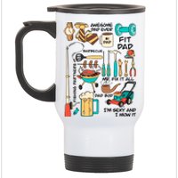 Awesome Dad Ever Fishing Partners Stainless Steel Travel Mug