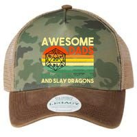 Awesome Dads Explore Dungeons DM RPG Dice Dragon Legacy Tie Dye Trucker Hat