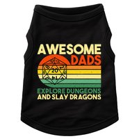 Awesome Dads Explore Dungeons DM RPG Dice Dragon Doggie Tank