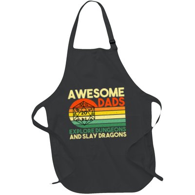 Awesome Dads Explore Dungeons DM RPG Dice Dragon Apron