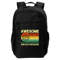 Awesome Dads Explore Dungeons DM RPG Dice Dragon Backpack