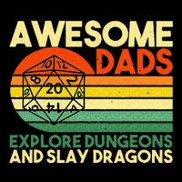 Awesome Dads Explore Dungeons DM RPG Dice Dragon Bucket Hat
