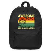 Awesome Dads Explore Dungeons DM RPG Dice Dragon 16 in Basic Backpack