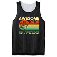 Awesome Dads Explore Dungeons DM RPG Dice Dragon Mesh Reversible Basketball Jersey Tank