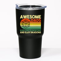 Awesome Dads Explore Dungeons DM RPG Dice Dragon Tumbler
