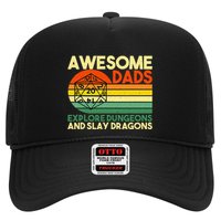 Awesome Dads Explore Dungeons DM RPG Dice Dragon Trucker Hat