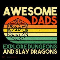 Awesome Dads Explore Dungeons DM RPG Dice Dragon Visor