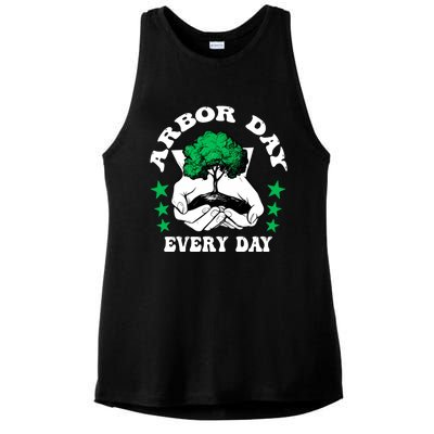 Arbor Day Everyday National Environtal Awareness Tree Gift Ladies PosiCharge Tri-Blend Wicking Tank