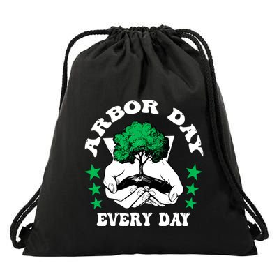 Arbor Day Everyday National Environtal Awareness Tree Gift Drawstring Bag