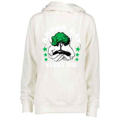 Arbor Day Everyday National Environtal Awareness Tree Gift Womens Funnel Neck Pullover Hood