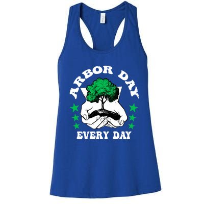 Arbor Day Everyday National Environtal Awareness Tree Gift Women's Racerback Tank